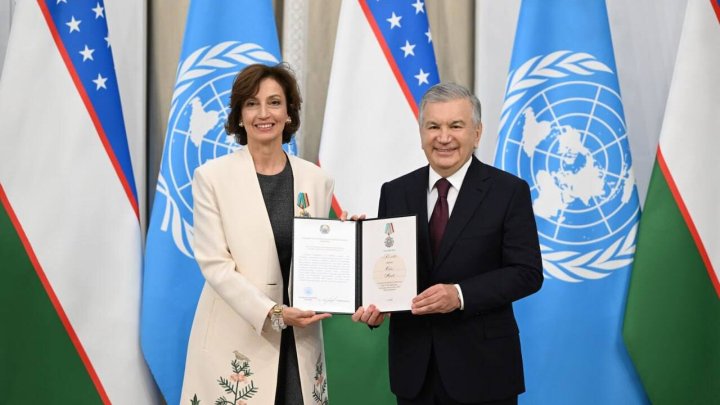 Глава ЮНЕСКО удостоена ордена «Дустлик» в Узбекистане