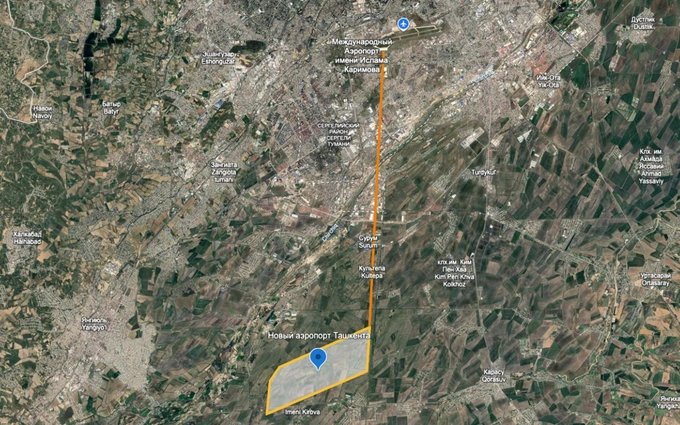 Toshkent viloyatida yangi aeroport qurilishi boshlandi