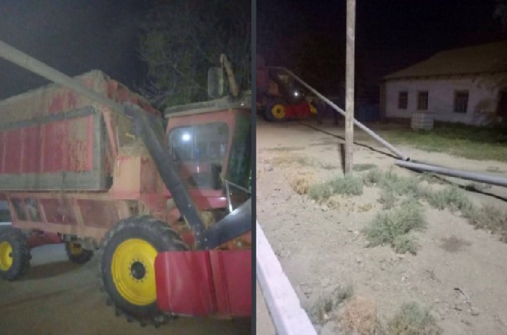 В Навои водитель комбайна оставил без газа 12 махаллей