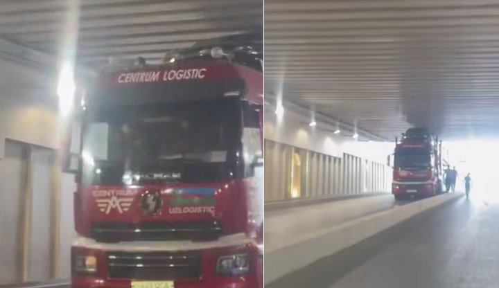 В Ташкенте автовоз застрял в тоннеле