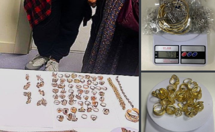 В Ташобласти женщины попытались осуществить контрабанду золотых украшений