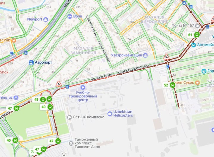 В Ташкенте временно изменят маршруты автобусов в связи с закрытием улицы в Сергелийском районе