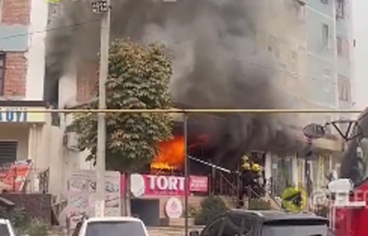 Сильный пожар произошёл в Ташкенте