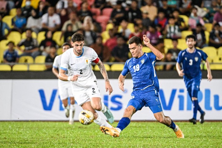 O‘zbekiston milliy terma jamoasi qiyin o‘yinda Urugvayga imkoniyatni boy berdi