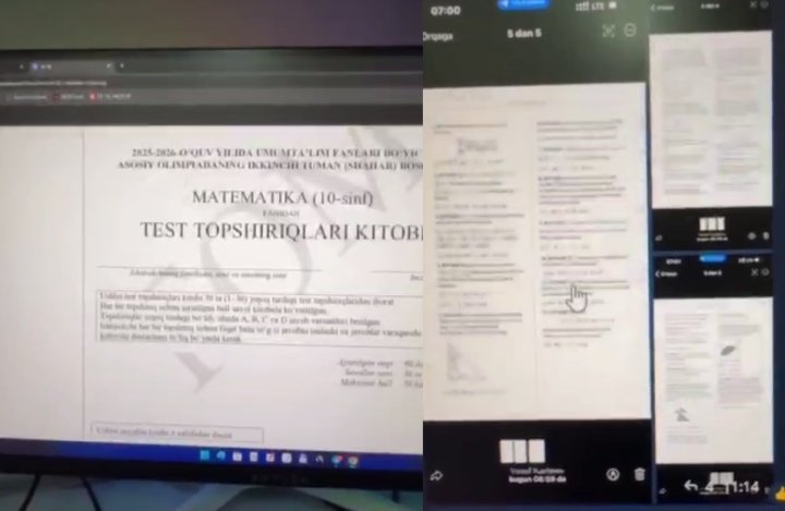 O‘zbekistonda mas’uliyatsiz xodimlar matematika olimpiada javoblarini tarqatgan