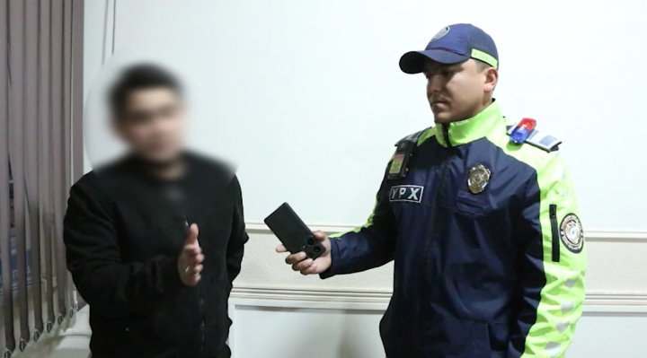 В Ташкенте водитель автомобиля «Spark» обиделся и устроил скандал