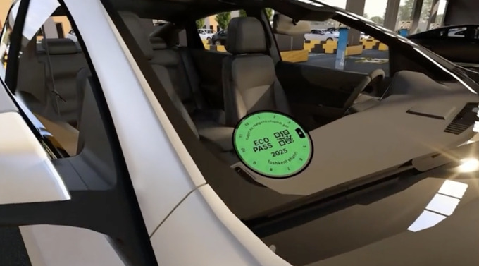 Утверждён порядок получения экостикеров для автомобилей в Узбекистане