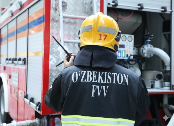 В Ташкенте на территории кладбища «Олтинтепа» вспыхнул пожар