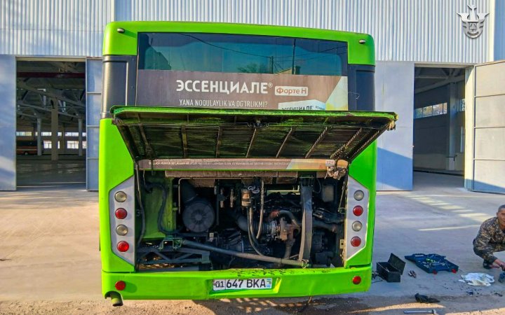 В Ташкенте отремонтировали автобус, который портил экологию
