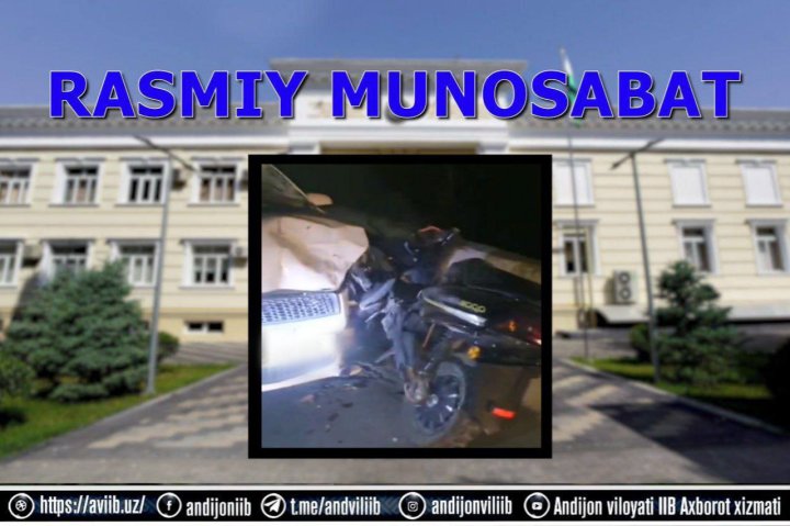 Сотрудник ОВД, совершивший ДТП в Андижане, уволился за 2 дня до инцидента