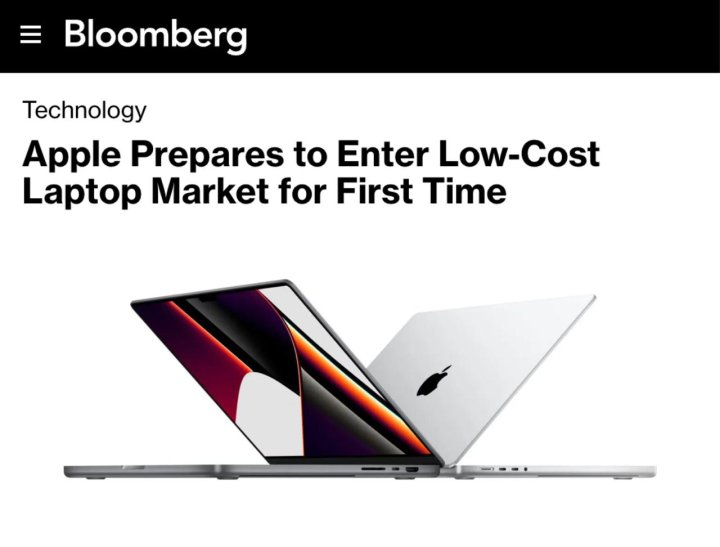 Apple выпустит MacBook дешевле iPhone
