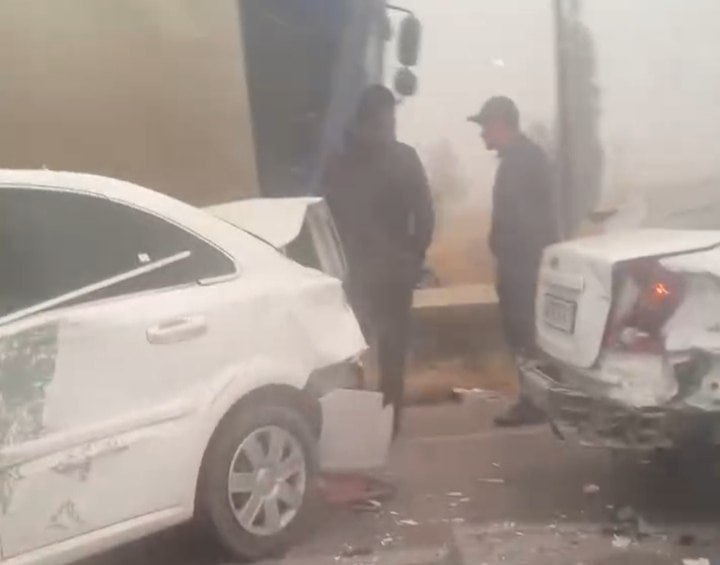 Массовое ДТП произошло в Ферганской области из-за густого тумана