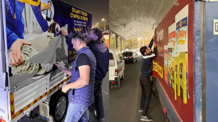 В Ташкенте массово штрафуют за рекламу на автомобилях