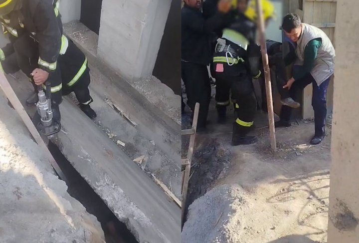 В Ташкенте строителя зажало между бетонными плитами