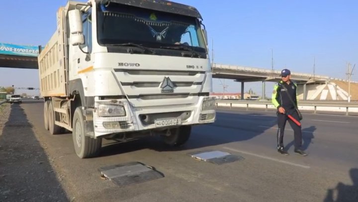 В Сырдарье проводятся рейды против перегруженных грузовиков