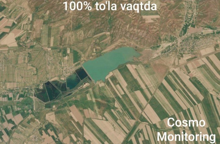 Спутники зафиксировали полное исчезновение водохранилища Карасу в Самаркандской области