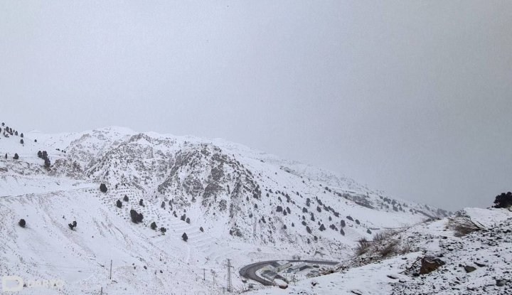 Перевал «Камчик» временно закрыт для движения транспорта из-за снегопада