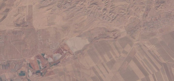 Спутники зафиксировали полное исчезновение водохранилища Карасу в Самаркандской области