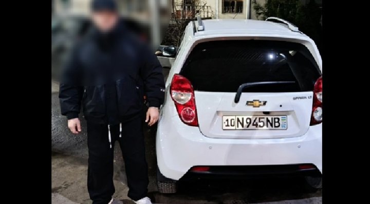 В Ташкенте водитель автомобиля «Spark» устроил дорожные разборки с автобусом