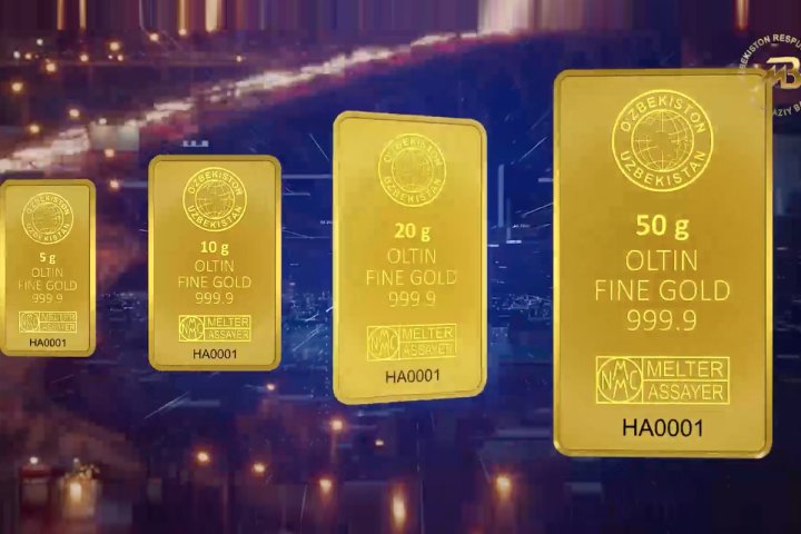 ЦБ Узбекистана впервые обнародовал цены выкупа золотых слитков