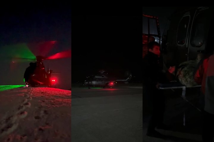 Вертолёт ВВС Узбекистана спас жизнь в высокогорной местности