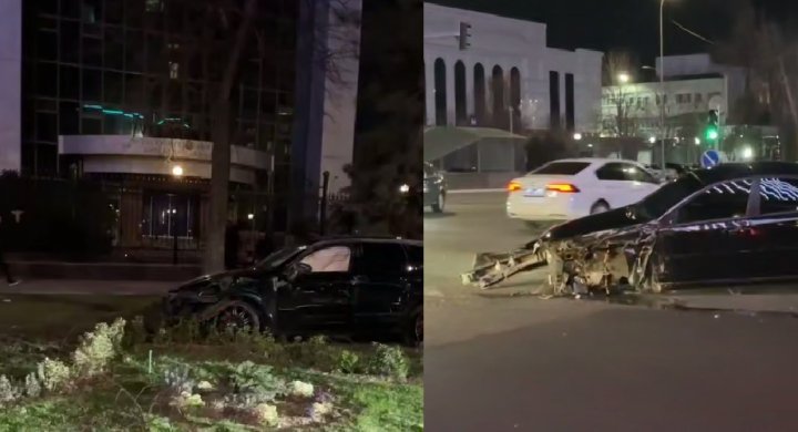 В Ташкенте 19-летний водитель разбил автомобиль «Porsche»