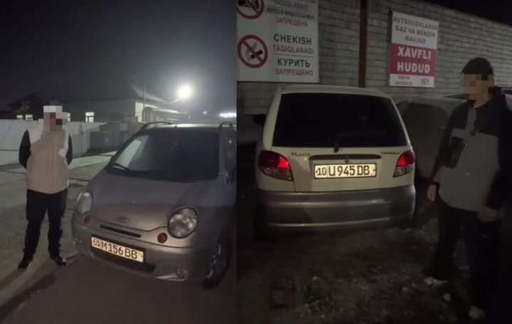 В Ахангаране водители двух автомобилей «Matiz» устроили беспредел во время празднования свадьбы