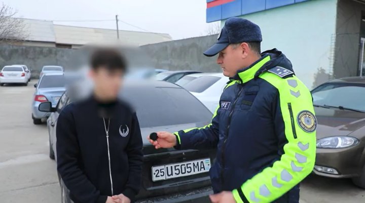 Школьник устроил беспредел на дорогах Джизака, создавая угрозу для жизни окружающих