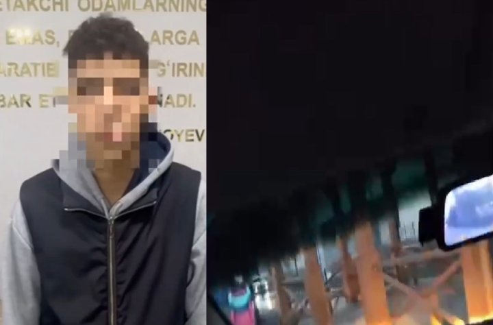 Этому не учат в школе: В Ташкенте школьник сел за руль автомобиля «Spark» и врезался в беседку детской площадки