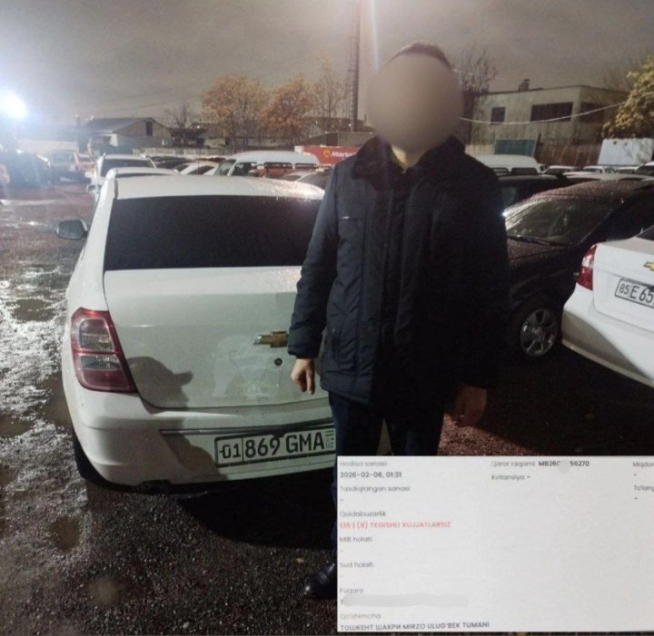 Раскрыты детали ночной погони за автомобилем «Cobalt» в Ташкенте