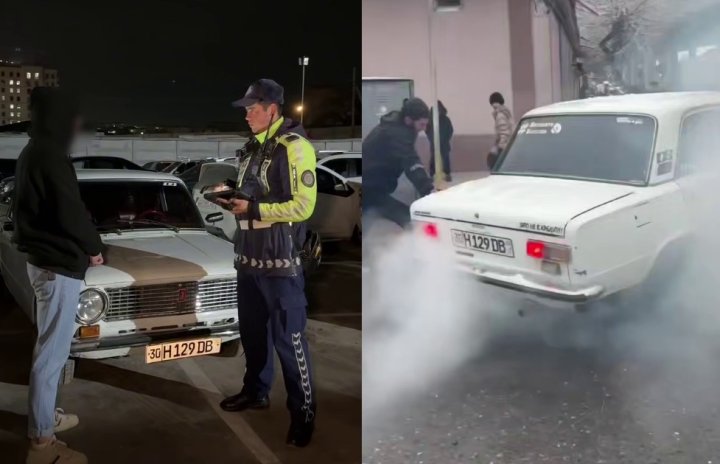 В Самарканде водитель совершил дорожное хулиганство за рулём «металлолома»