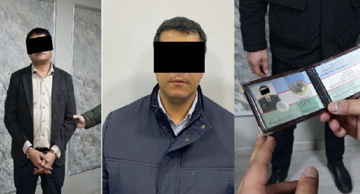 В Ташкенте задержали двух оборотней в погонах при получении взятки